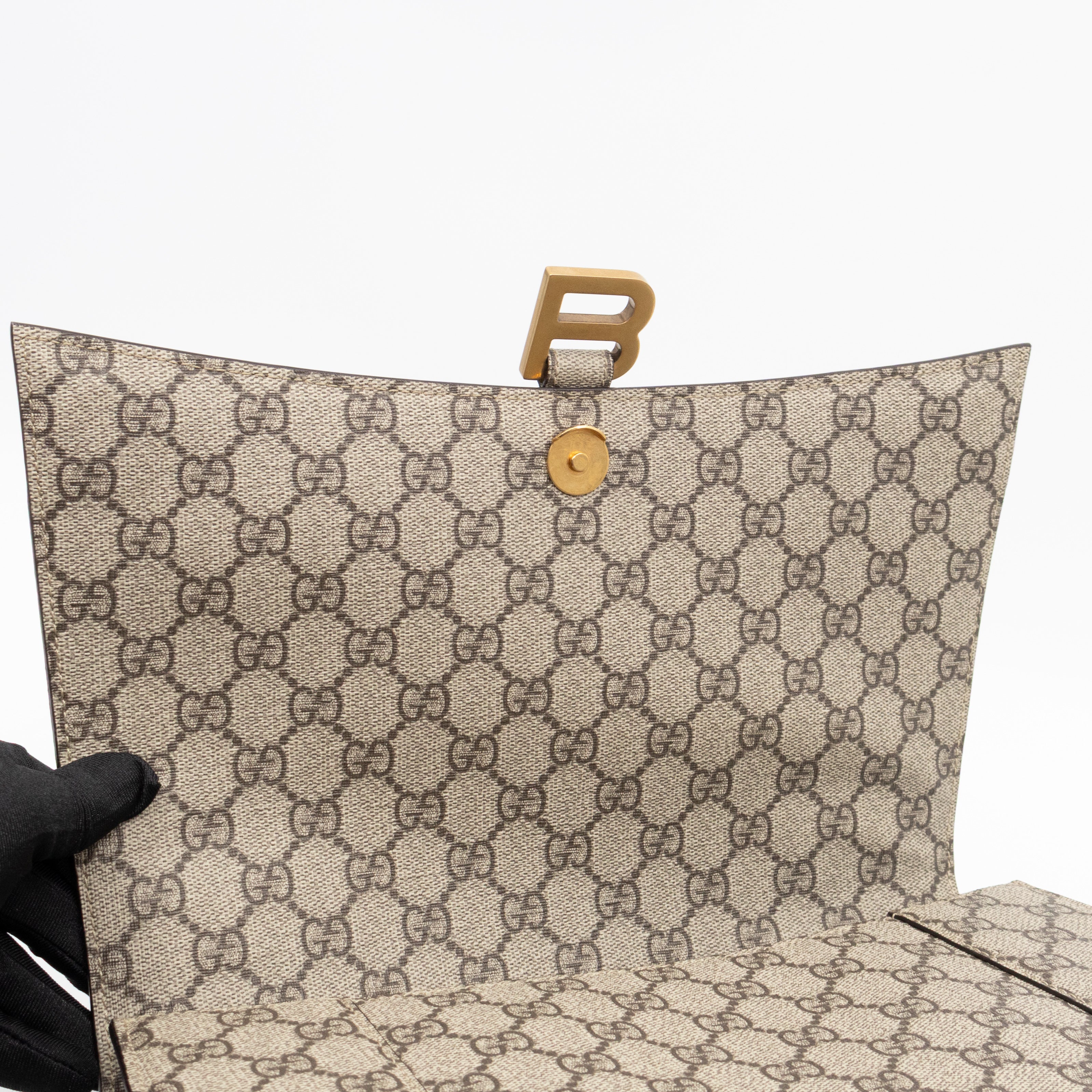 Gucci x Balenciaga The Hacker Project Hourglass Bag Medium GG Supreme
