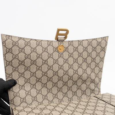 Gucci x Balenciaga The Hacker Project Hourglass Bag Medium GG Supreme