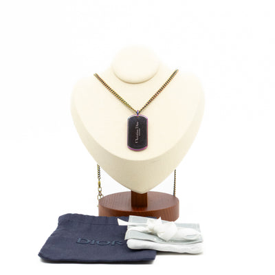 CD Couture Plate Pendant Necklace Multicolor