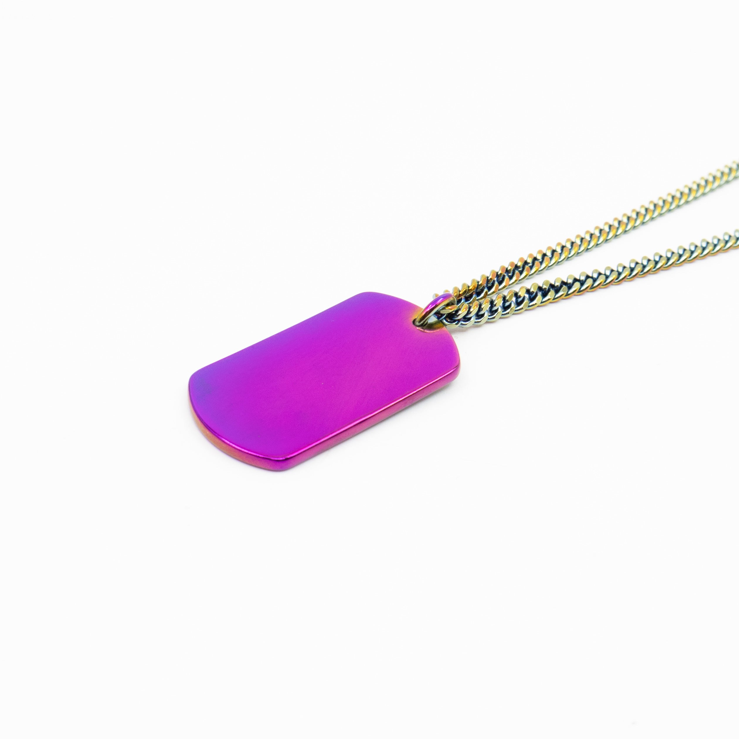 CD Couture Plate Pendant Necklace Multicolor