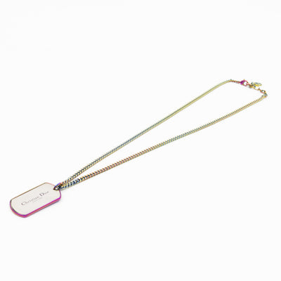 CD Couture Plate Pendant Necklace Multicolor