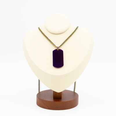 CD Couture Plate Pendant Necklace Multicolor