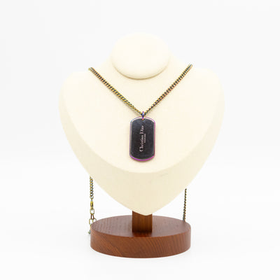 CD Couture Plate Pendant Necklace Multicolor