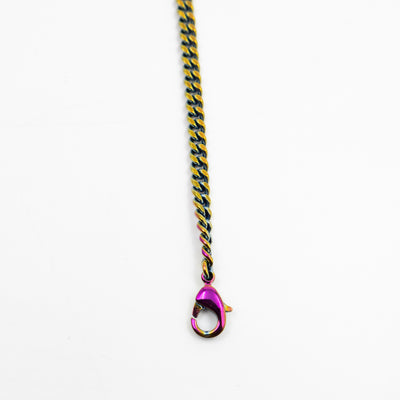 CD Couture Plate Pendant Necklace Multicolor