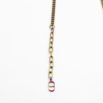 CD Couture Plate Pendant Necklace Multicolor