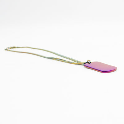 CD Couture Plate Pendant Necklace Multicolor