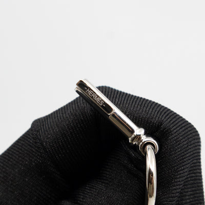 Curiosite Cle H Charm Pendant Scarf Ring Silver