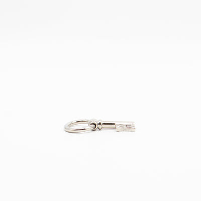 Curiosite Cle H Charm Pendant Scarf Ring Silver