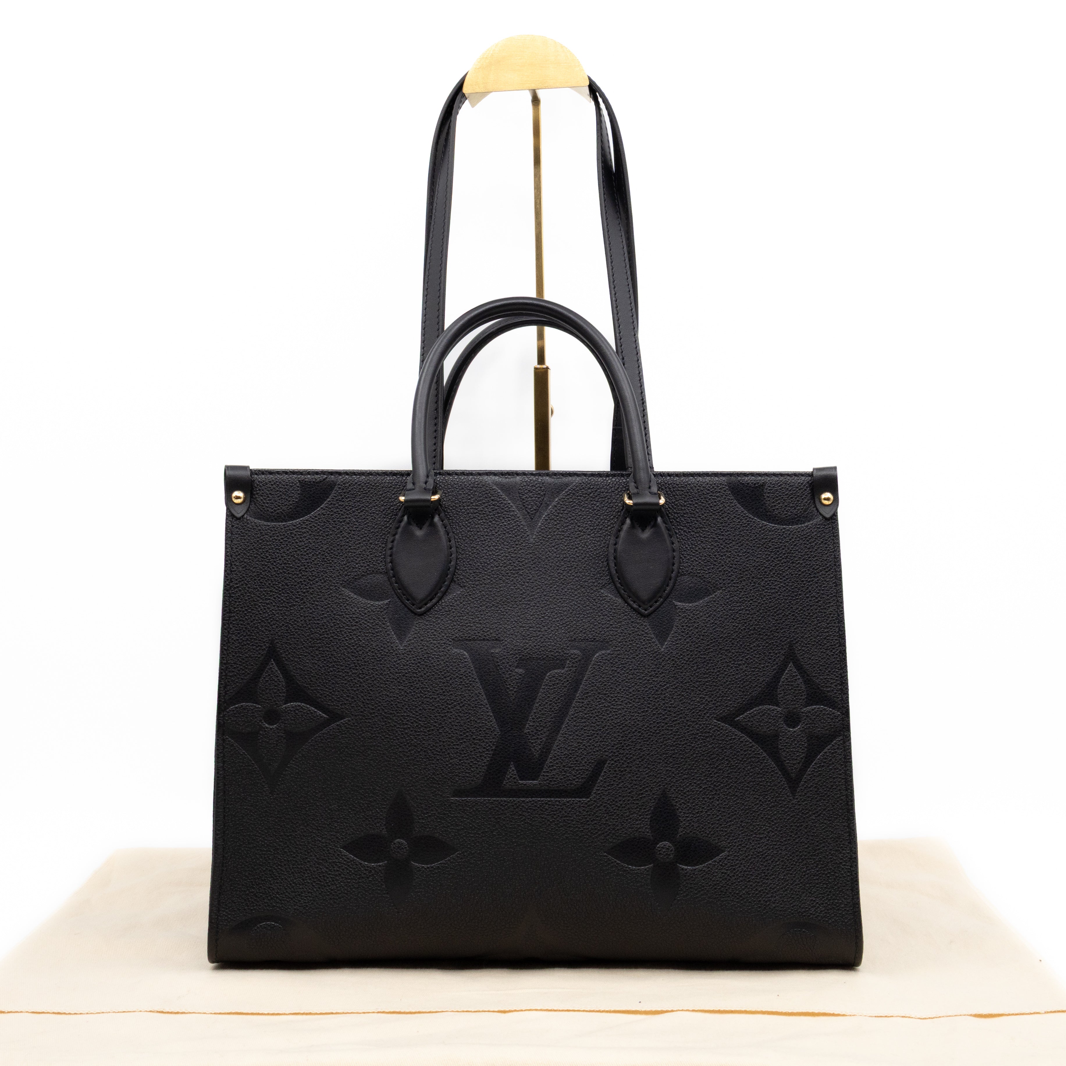 Onthego MM Black Monogram Empreinte