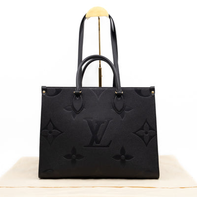 Onthego MM Black Monogram Empreinte