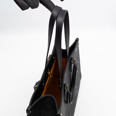 Onthego MM Black Monogram Empreinte