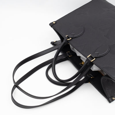 Onthego MM Black Monogram Empreinte