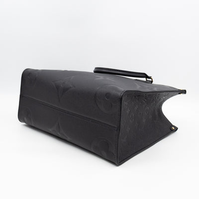 Onthego MM Black Monogram Empreinte