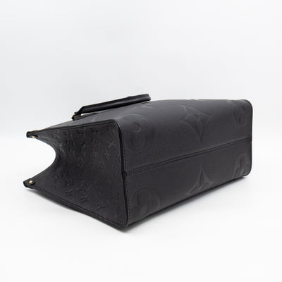 Onthego MM Black Monogram Empreinte