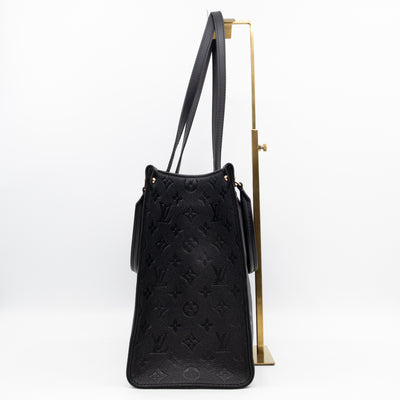 Onthego MM Black Monogram Empreinte