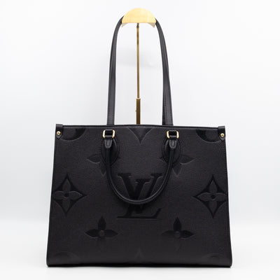 Onthego MM Black Monogram Empreinte