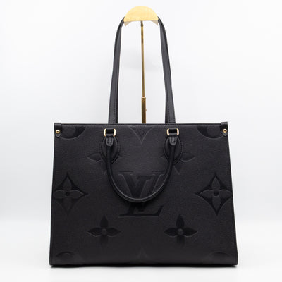 Onthego MM Black Monogram Empreinte