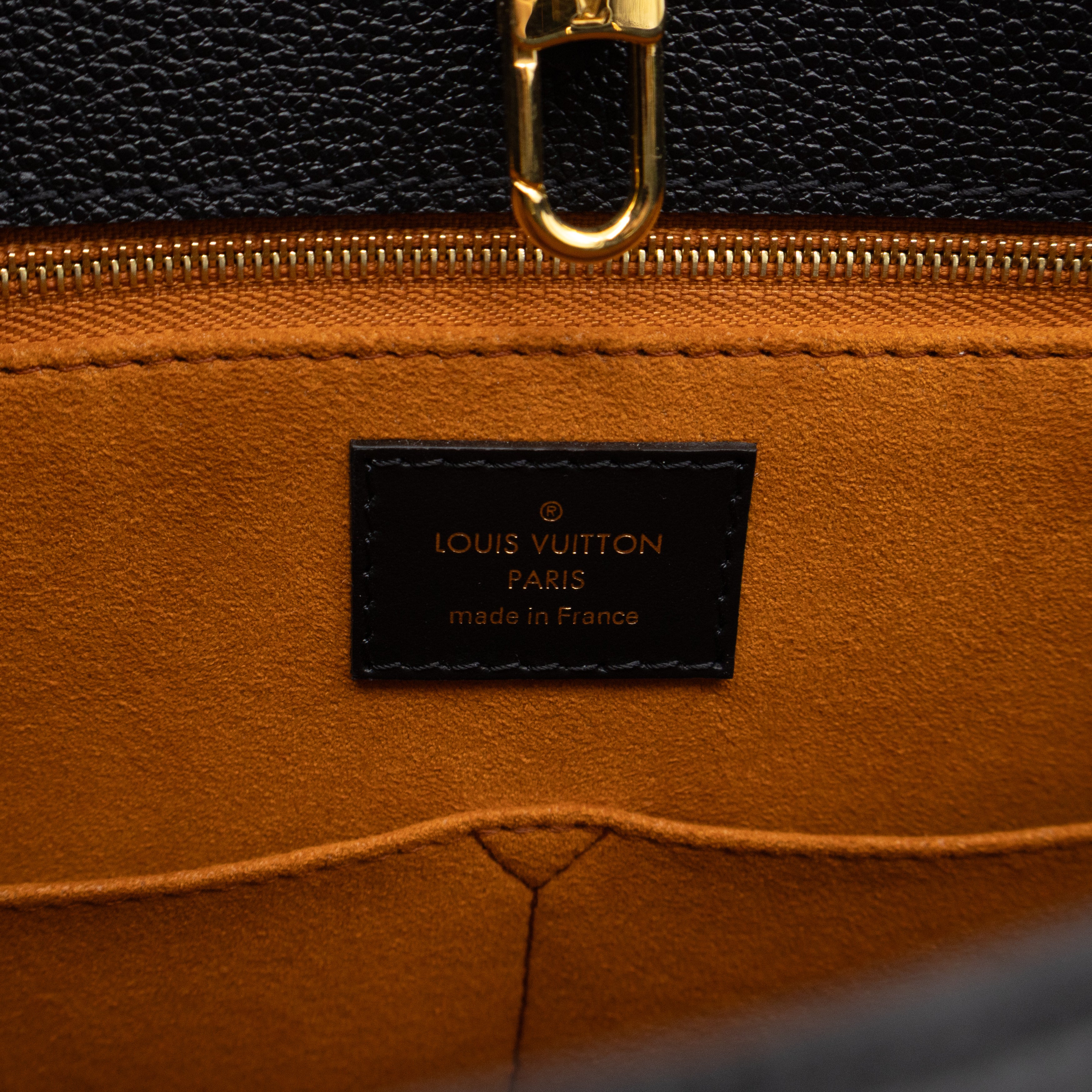 Onthego MM Black Monogram Empreinte