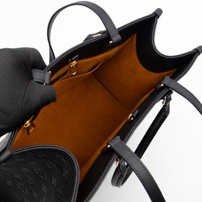 Onthego MM Black Monogram Empreinte