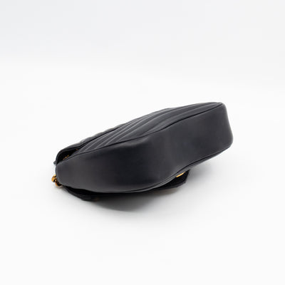 New Wave PM Shoulder Bag Black Leather