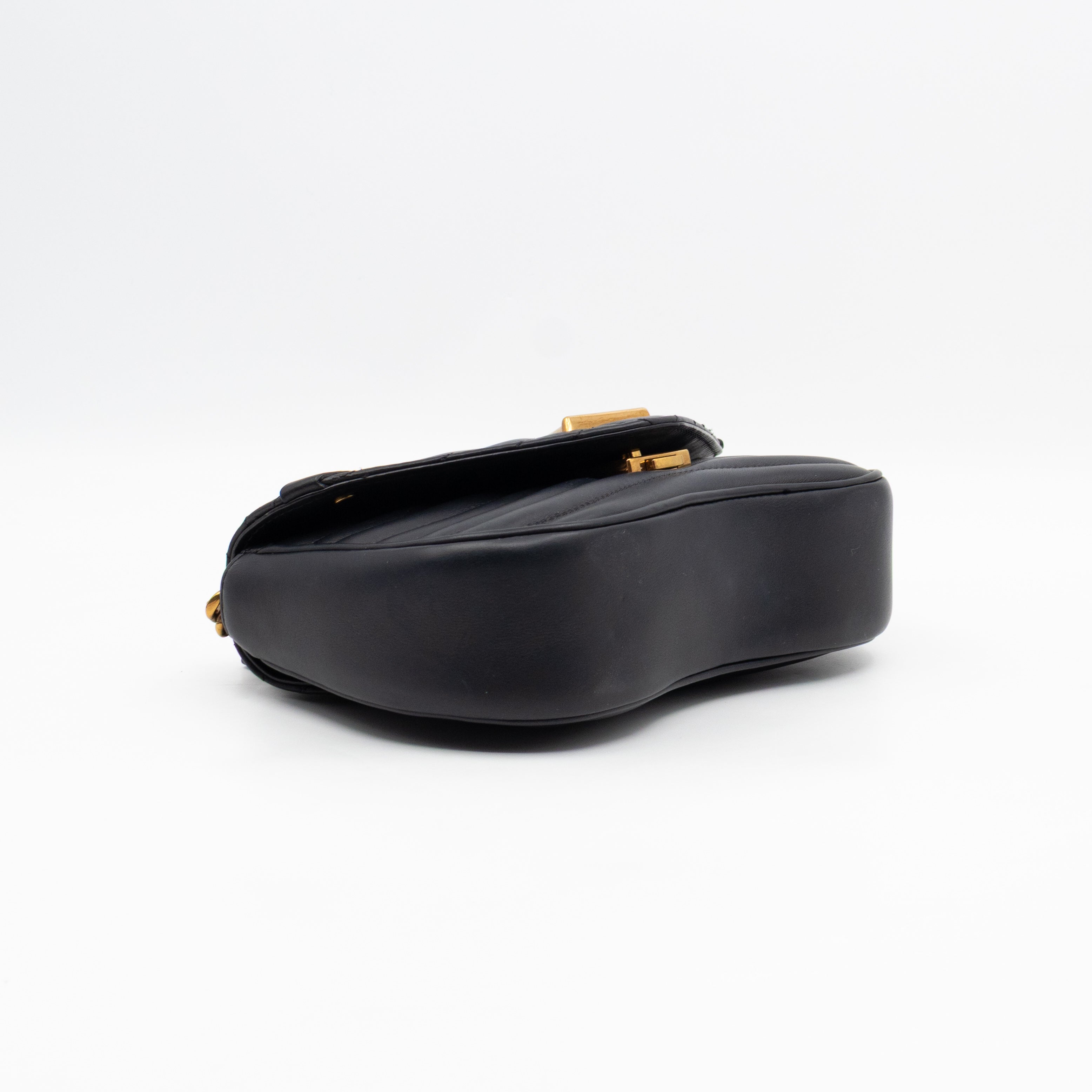 New Wave PM Shoulder Bag Black Leather