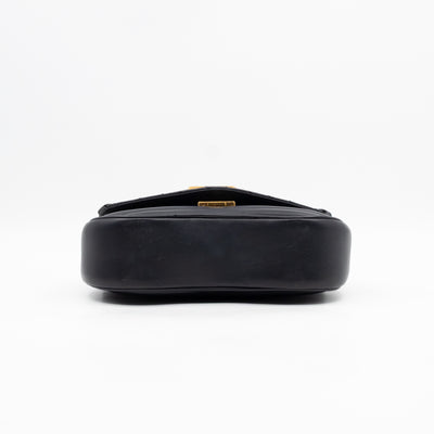 New Wave PM Shoulder Bag Black Leather