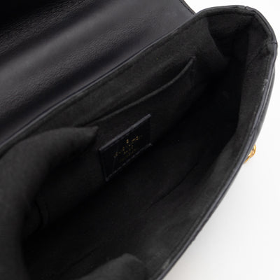 New Wave PM Shoulder Bag Black Leather