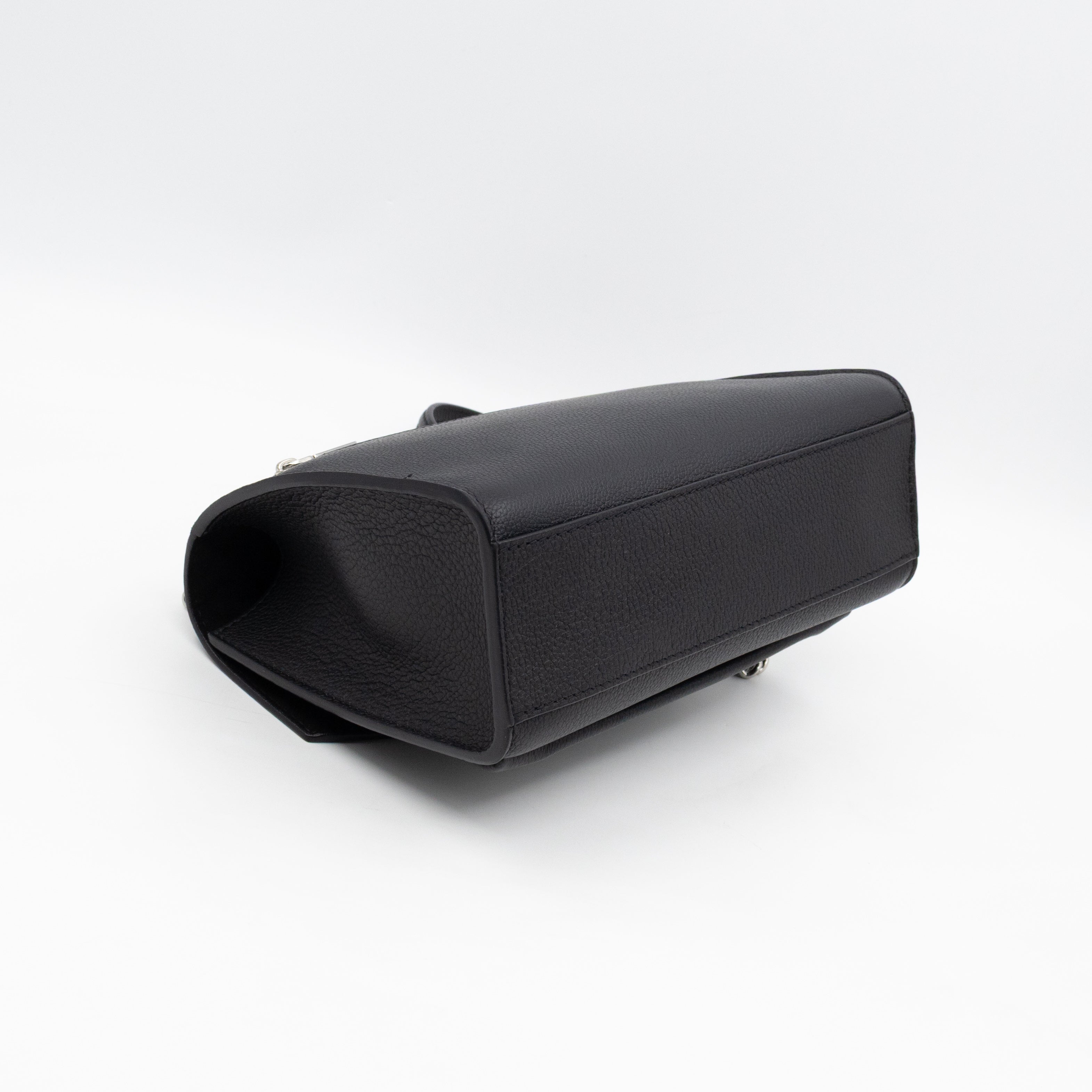 Mylockme Chain Bag Black Leather