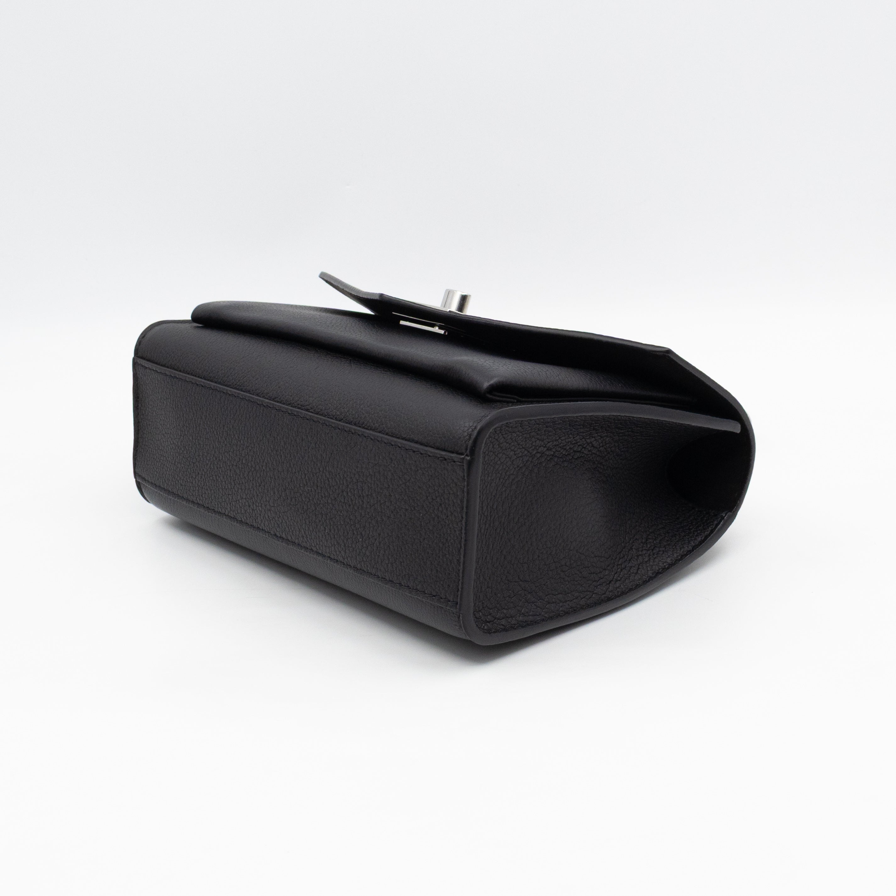 Mylockme Chain Bag Black Leather