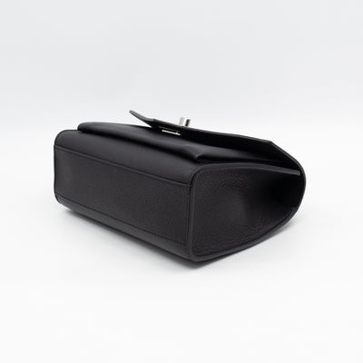 Mylockme Chain Bag Black Leather