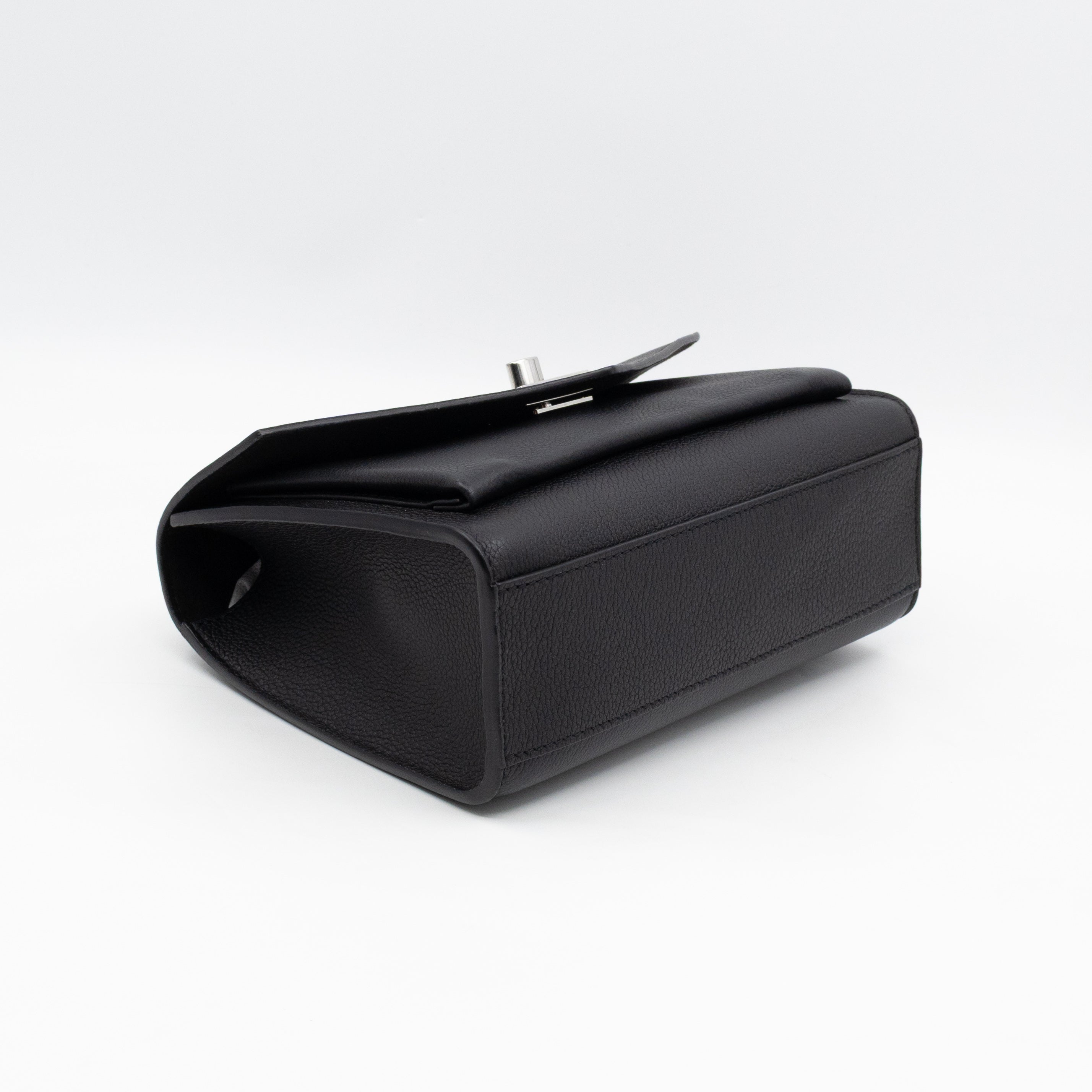 Mylockme Chain Bag Black Leather