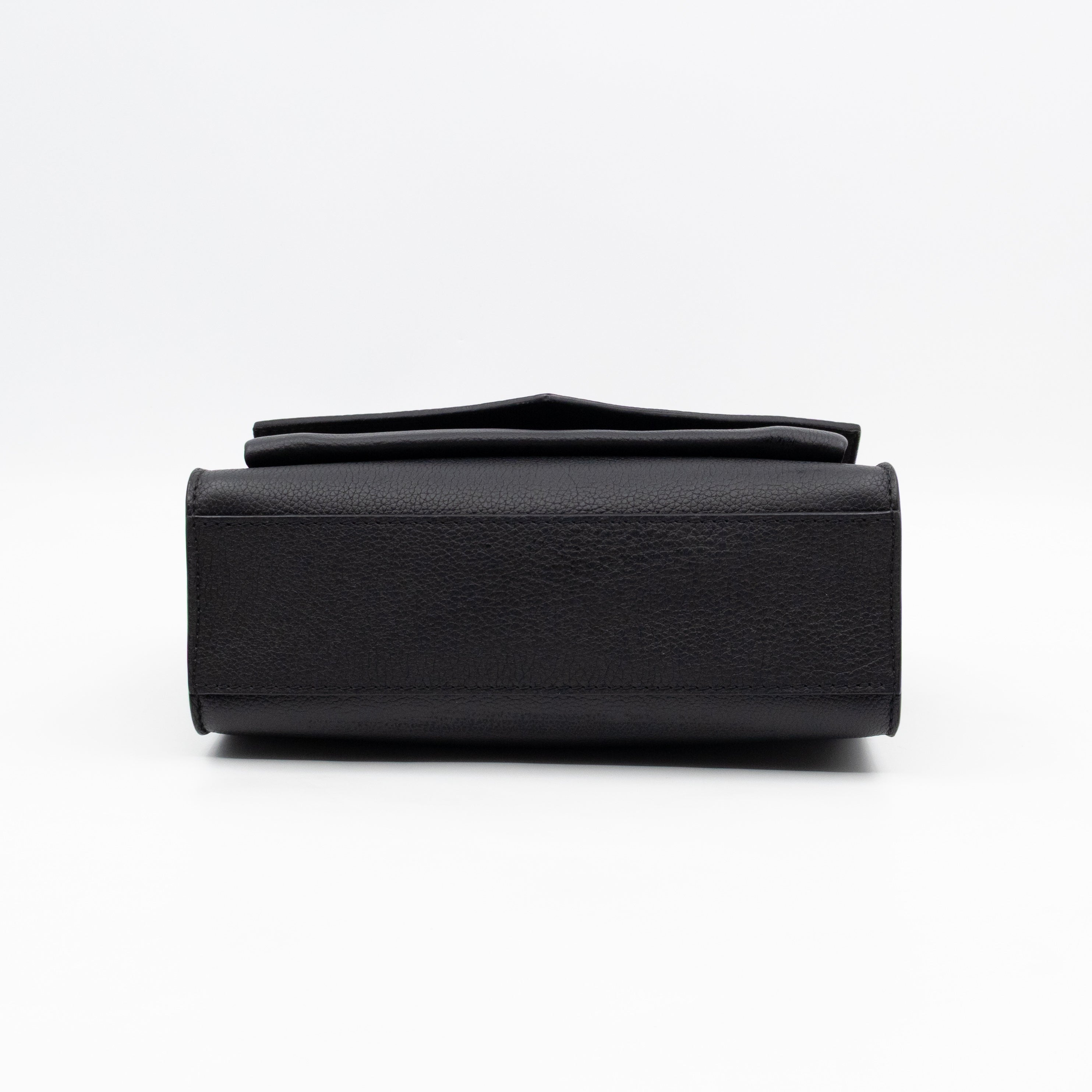 Mylockme Chain Bag Black Leather