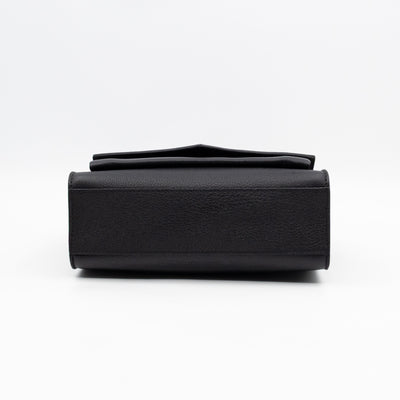 Mylockme Chain Bag Black Leather