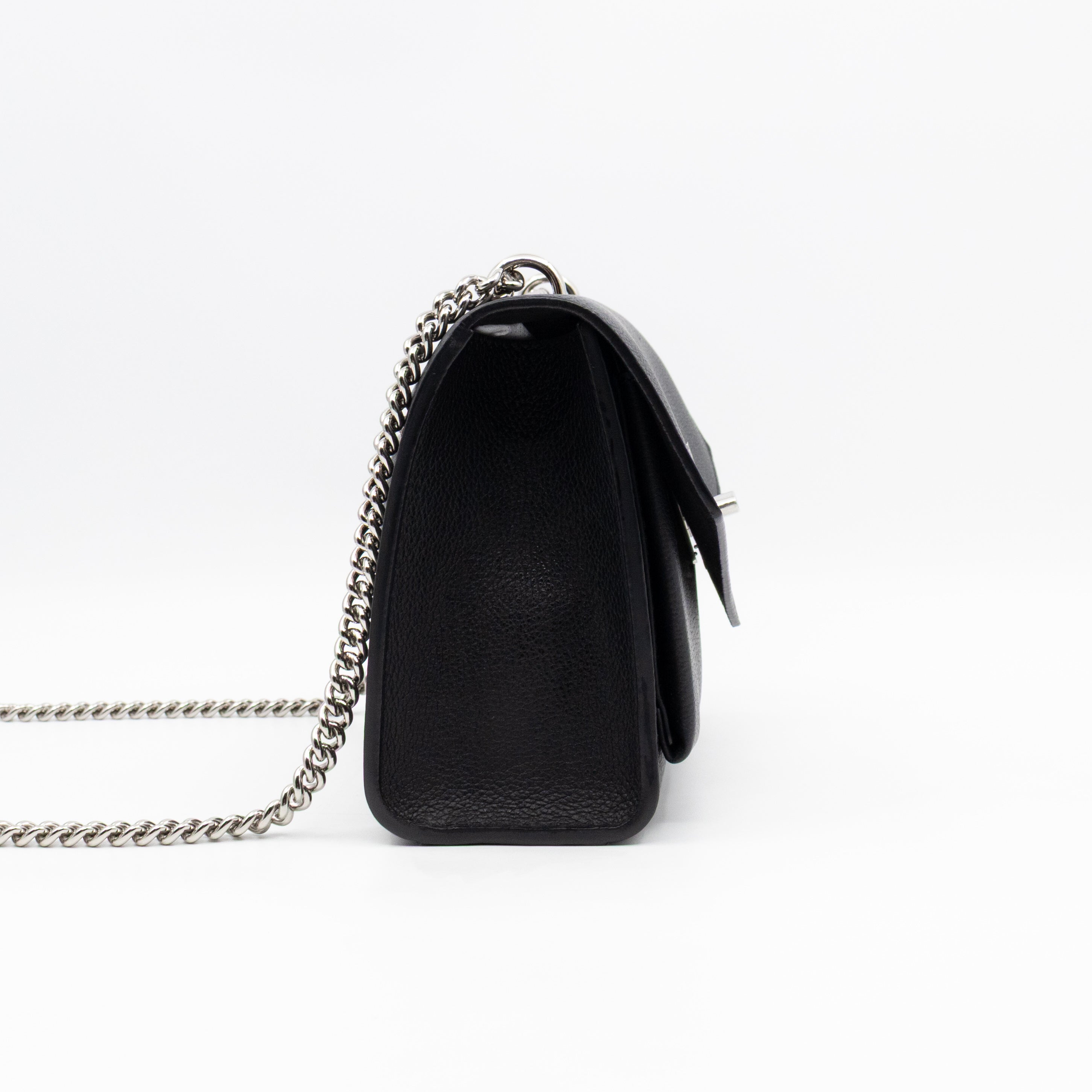 Mylockme Chain Bag Black Leather