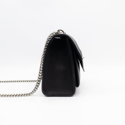 Mylockme Chain Bag Black Leather