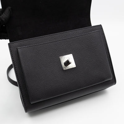 Mylockme Chain Bag Black Leather