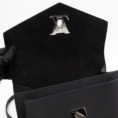 Mylockme Chain Bag Black Leather