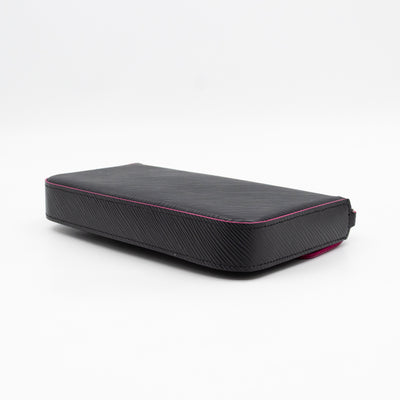 Pochette Felicie Black Epi Leather Pink