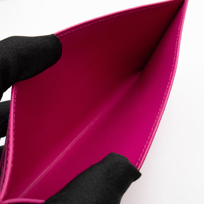 Pochette Felicie Black Epi Leather Pink