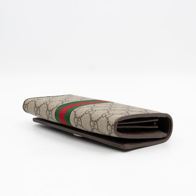 Ophidia Chain Wallet GG Supreme Brown