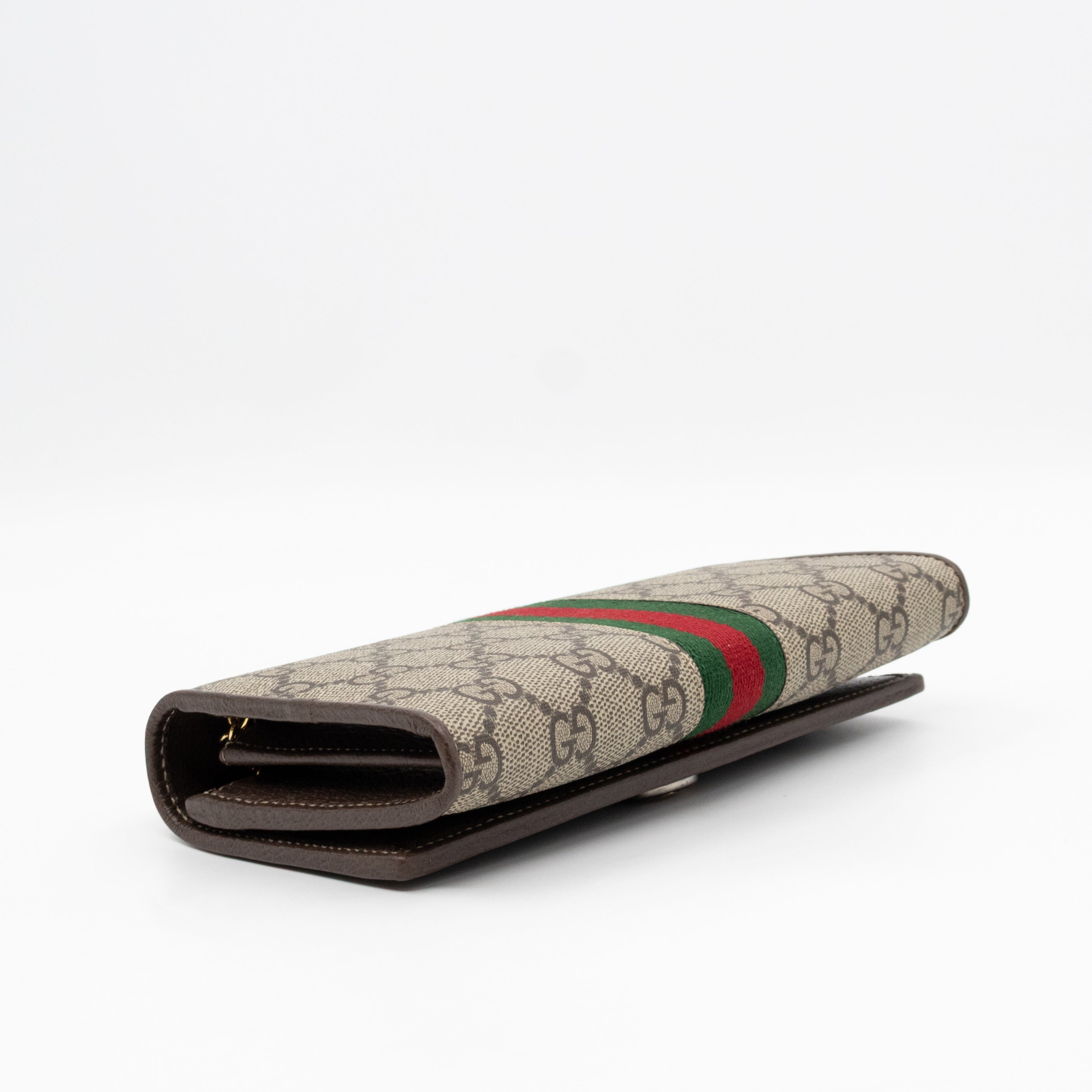 Ophidia Chain Wallet GG Supreme Brown