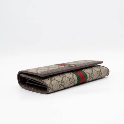 Ophidia Chain Wallet GG Supreme Brown