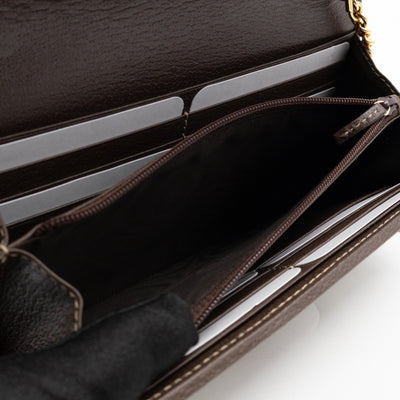 Ophidia Chain Wallet GG Supreme Brown