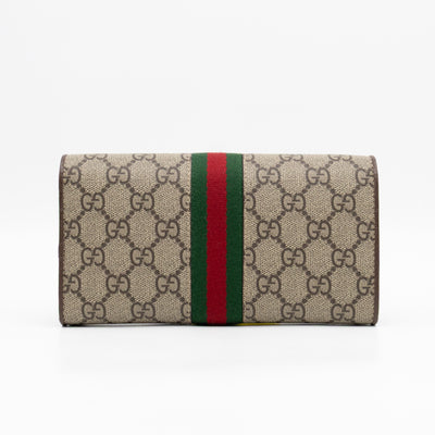 Ophidia Chain Wallet GG Supreme Brown