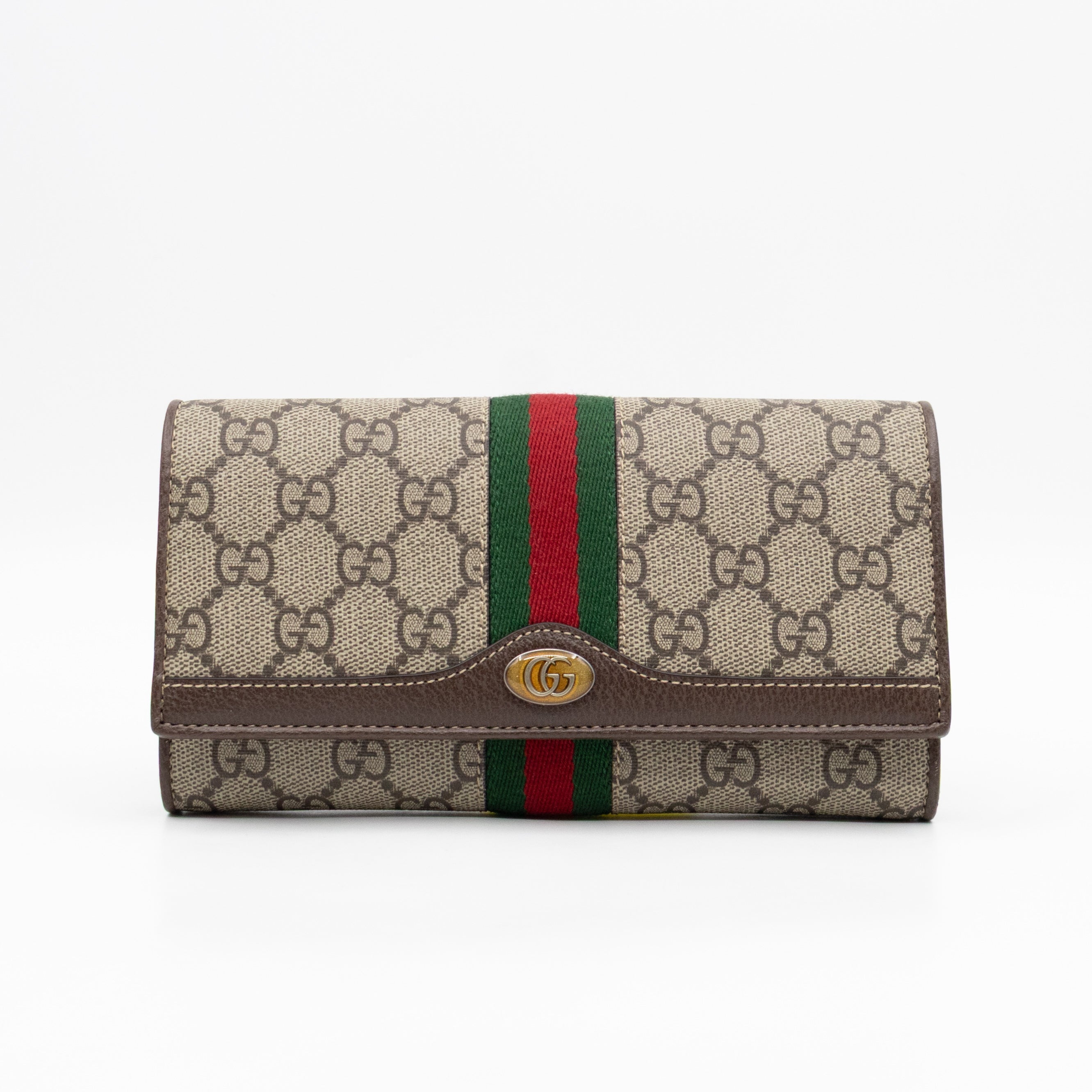 Ophidia Chain Wallet GG Supreme Brown
