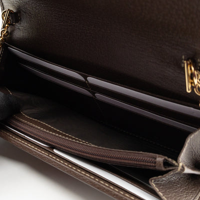 Ophidia Chain Wallet GG Supreme Brown
