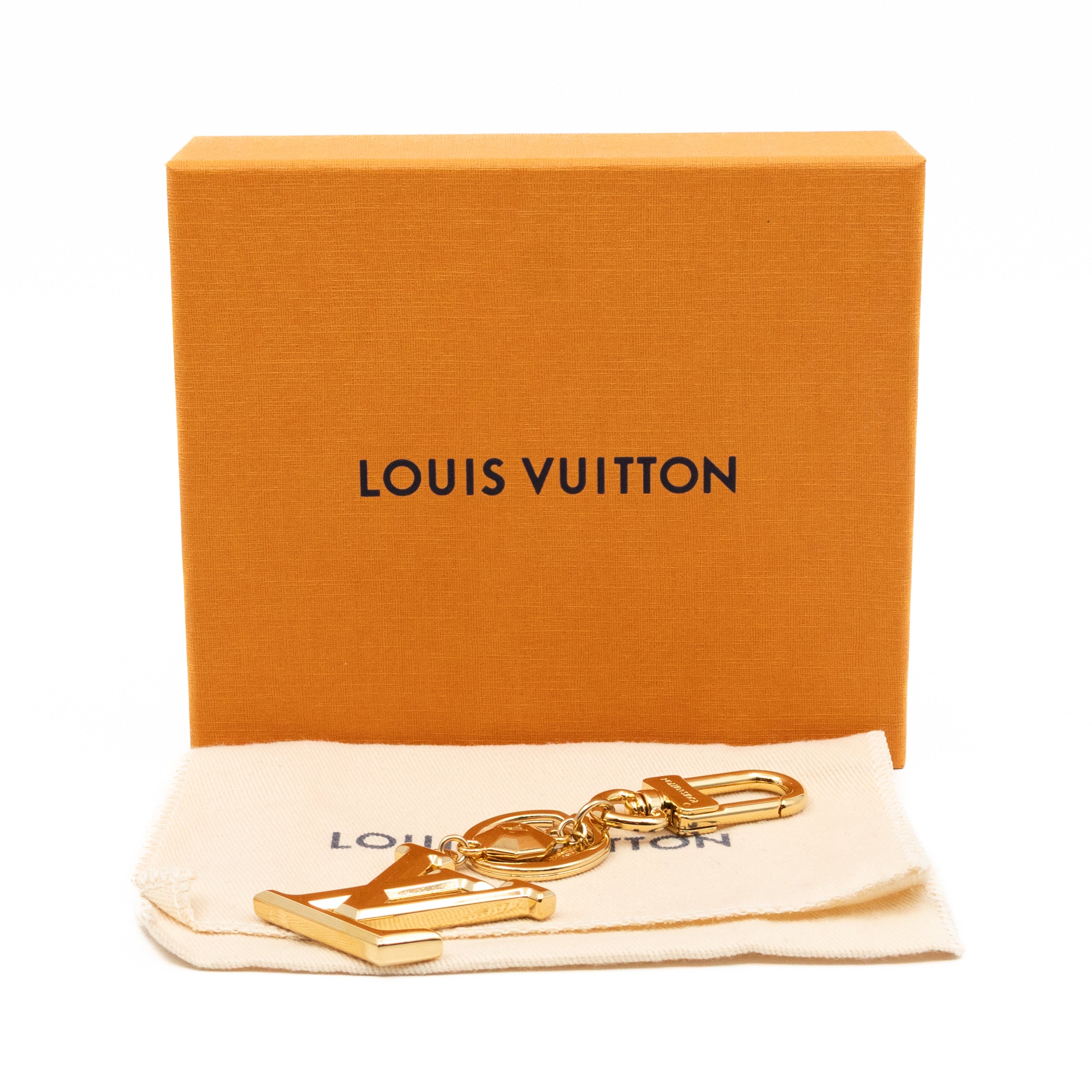 Facettes Bag Charm & Key Holder Gold