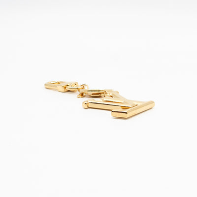 Facettes Bag Charm & Key Holder Gold