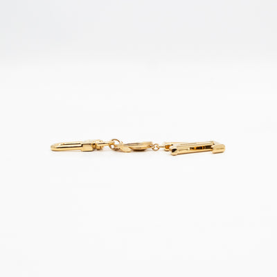 Facettes Bag Charm & Key Holder Gold