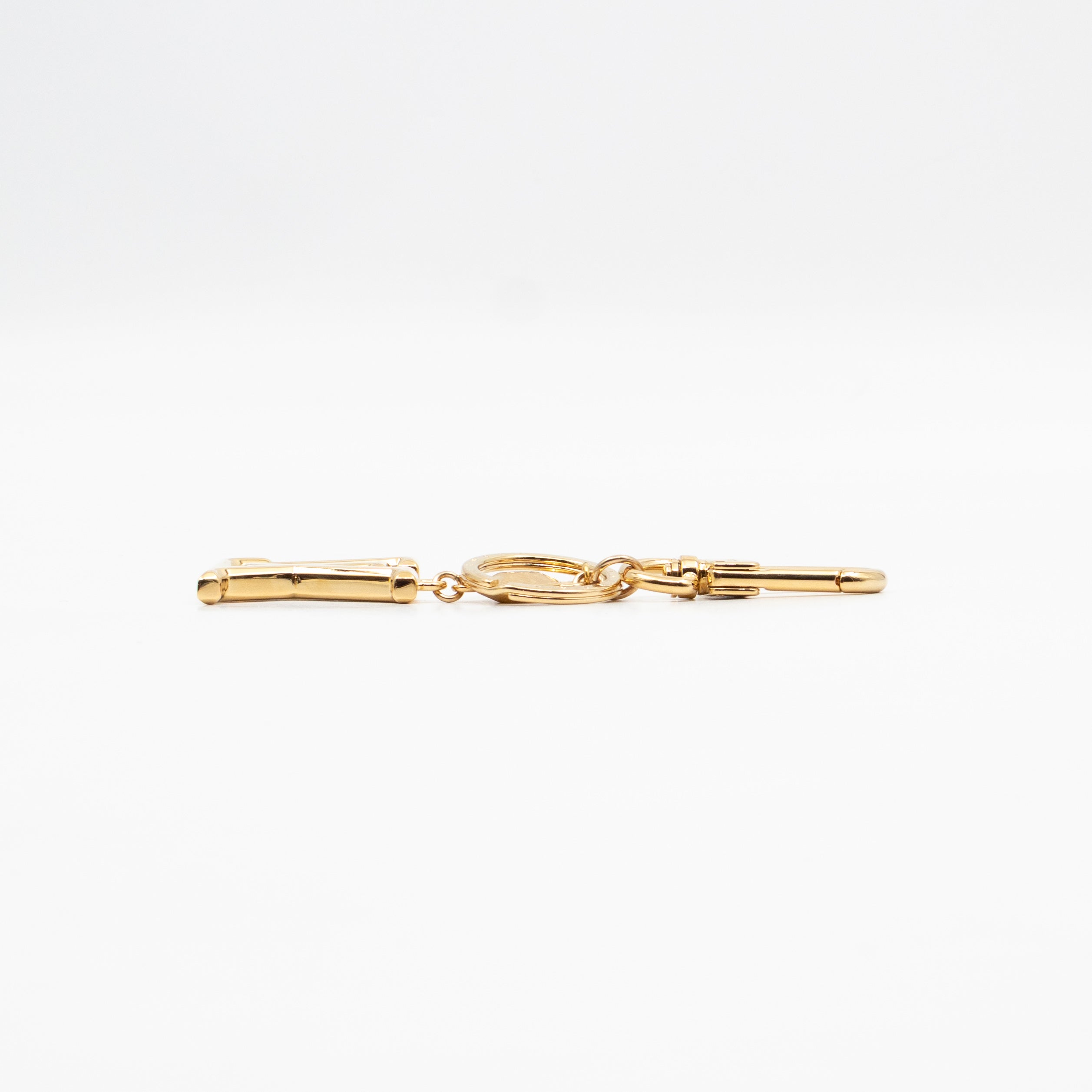 Facettes Bag Charm & Key Holder Gold